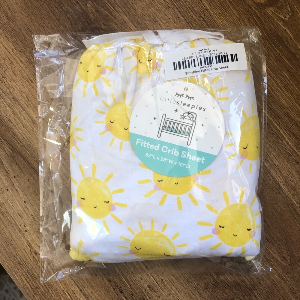 Little Sleepies Sunshine Crib Sheet